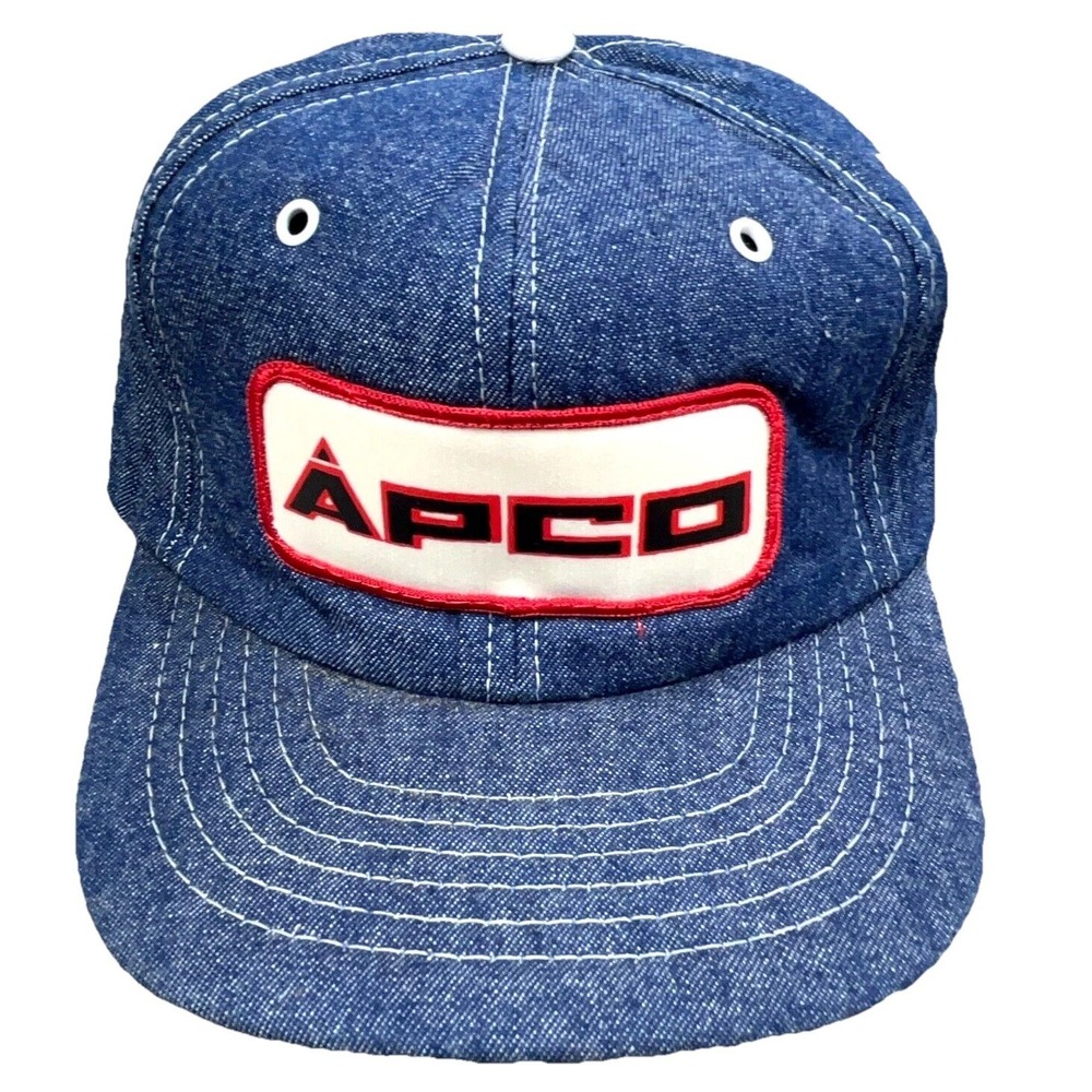 Vintage Appalachian Power Trucker Hat Cap Snapback‎ DenimJean Patch APCO 80s